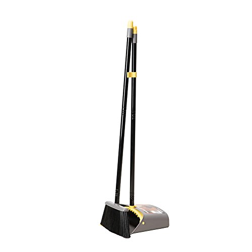 image for LiKe Dust Pan and Broom Combo Set/Long Handle Standing Upright Dustpan