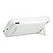 COOLEAD 4200Mah External Power Bank Charger Pack Backup Battery Case For iPhone 5 5S 5C (White) -Side extra USB port can help do other emergency charging for other USB devicdes when needed