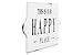 Creative Co-Op Distressed Metal Sentimental Wall Sign, “This is Our Happy Place”,White/Black