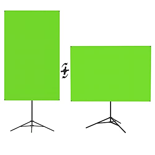 Green Screen, Green Screen Backdrop with Stand, Collapsible Photo Backdrop, Adjustable Photo