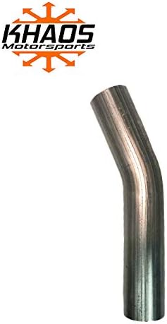2 1/4" 2.25" 22.5 degree Aluminized Mandrel Bend Exhaust Pipe Turbo Pipe Khaos Motorsports