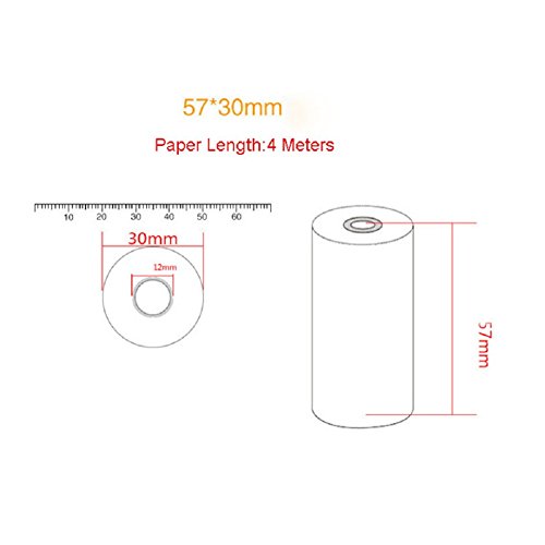 5PCS 57x30mm Thermal Receipt Paper Roll for Mobile POS 58mm Thermal Printer Lot - Thumbnail 5