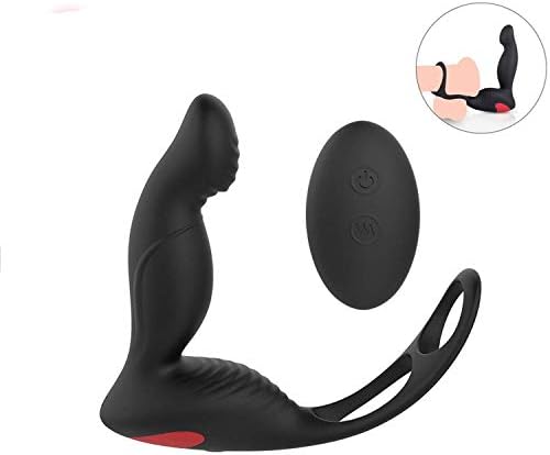 Yjhek SHIRT New Víbrátór Sexsxi Toys USB Male Próstate Massage with Ríng Remote Control Anál Víbrátór Silicone Sexsxi Toys for Men Būtt Plúg Pênís Training,as Picture
