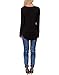 WFTBDREAM Womens Casual Curved Hem Long Sleeve T Shirt V Neck Side Slit Blouse