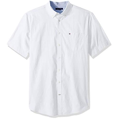 tommy hilfiger black short sleeve shirt