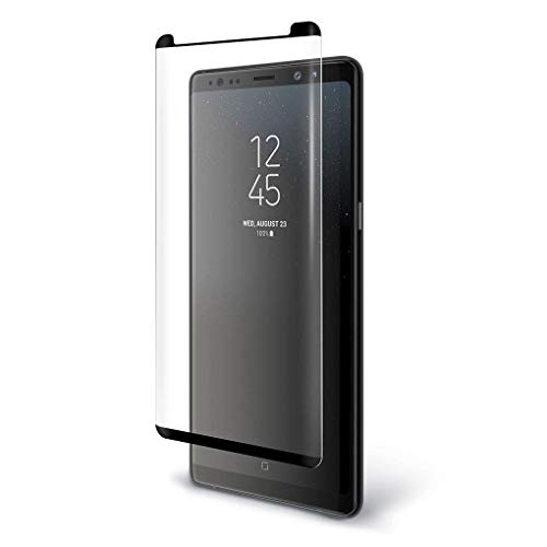 Galaxy Note 9 Tempered Gorilla Cases Glass FITS with All Cases Note 9 Screen Protector Tempered Samsung Galaxy Note 9 Screen Protector (Clear) (Black)