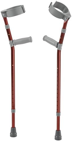 Inspired by Drive Pediatric Forearm Crutches, Castle Red, Large