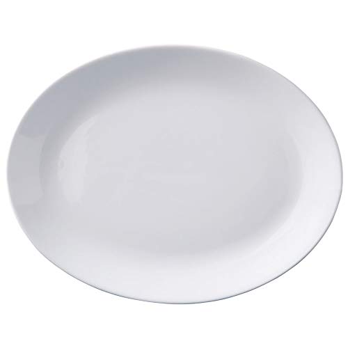 Superwhite Plate Oval 30cm