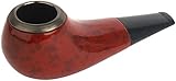 Mantello Royal Small Tobacco Pipe (Red Burl, 3.5 Inch)