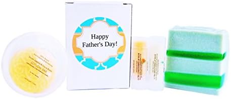 Natural Bath and Body Care Gift Sets for Her/Him-Father's Day Gift Set Made in USA.Total 4 Items