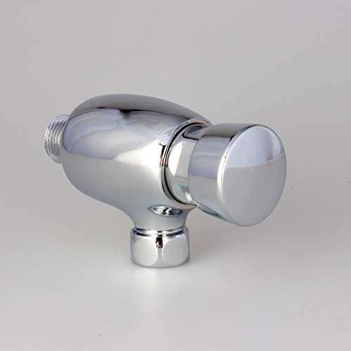 Brass Exposed Urinal Flush Valve Button Type Manual Timeextended