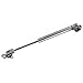 Farwind 10 Inch 50N/11lb Gas Spring Strut Lift Support Gas Shocks Brass Cover with Fixing Plate for Cabinet Door Box Lid (Pressure: 50N)