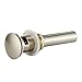 Purelux Bathroom Faucet Vessel or Vanity Sink Spring Pop Up Drain Stopper with Overflow, Brushed Nickel Finish