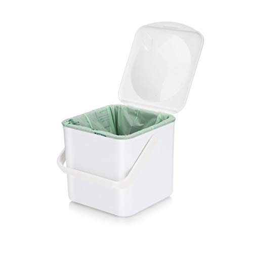 Minky Homecare Food Compost Caddy, White - Thumbnail 5