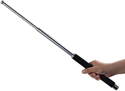 OLPJKHN Quick Attack Multi Tools, Self Defense Walking Hiking Security - Telescopic Emergency Escape Tool for Women, Men, Outdoor, Camping, Hiking - Silvery