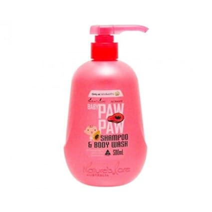healthy care all natural paw paw baby shampoo wash 500ml