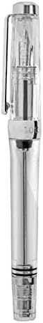 Tensay Vacuum Fountain Pen Transparent ETF Nib Ink Pen Negative Pressure Ink Filling Pen Suit for Office School Home