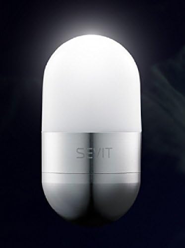 Sevit CAPSULE LED Light, Small &amp; Light Mood Lamp, Decoration of Portable Night Light 4 Color (Silver)