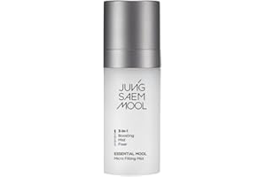 JUNG SAEM MOOL Essential Mool Micro Fitting Face Mist 1.86 Fl Oz, Ultra-Fine Hydrating Makeup Setting Spray with Thermal Spring Water, Long-Lasting Fixing Power Dewy Glow Primer, Korean Face Mist