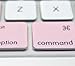 Case Star ® Pink and White Color Quality Keyboard Silicone Cover Skin for 13