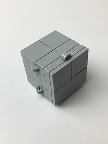 Fidget Spinner Toy Magic Folding Cube (Grey) built with LEGO Bricks