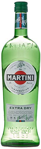 MARTINI Extra Dry Wermut Aperitif, 15% vol., 100cl / 1L, heller italienischer weißer Wermut, angereichert mit handerlesenen Botanicals