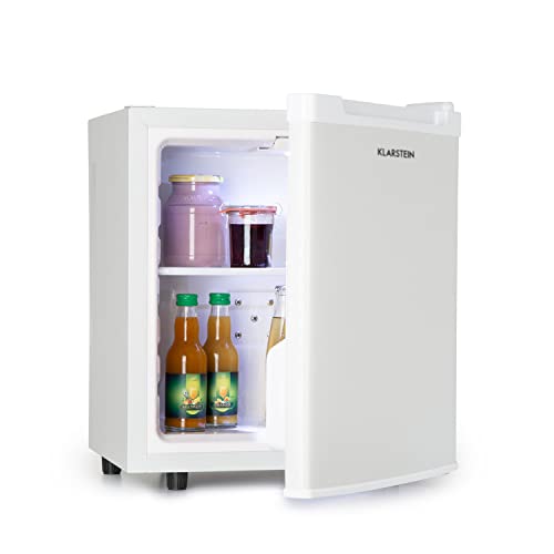 Klarstein Silent Cool Réfrigérateur - Peu Encombrant, Pour Les Petits Ménages, Refroidissement Thermo Électrique, Capacité De 30 Litres, Eclairage Intérieur, Clayette Amovible, Blanc