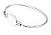 LGU Sterling Silver Polished Engravable Oval Bangle Bracelet for Infant or Small Toddler