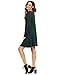 ROMWE Women's Crew Neck Long Sleeve Casual Loose Tshirt Dress Tunic Tops