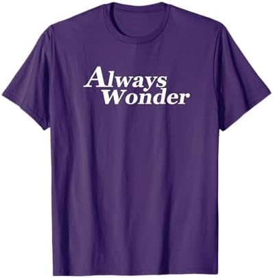 Amazon.com: Always Wonder T-Shirt : Clothing, Shoes & Jewelry