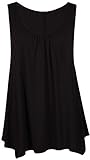 PurpleHanger Women's Stretch Sleeveless Skater Shift Dress