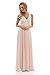 AX Paris Women's V Front Lace Top Maxi Dress