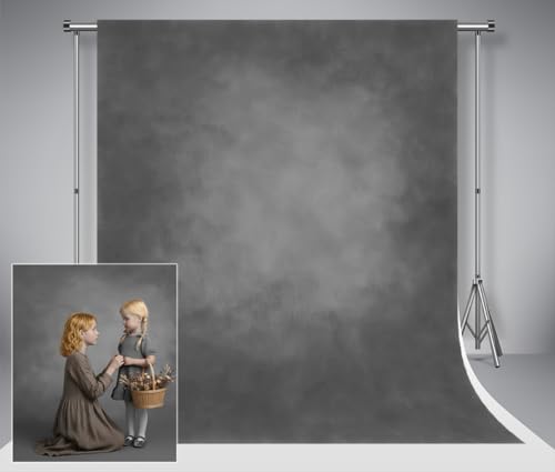 Kate 1.5x2.2m Graue Steigung Textur Hintergrund Licht Schwarz Abstrakt Solid Photo Hintergrund Retro Portrait Fotografie