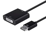 Monoprice DisplayPort 1.2a to DVI Active Adapter, Black (112784)