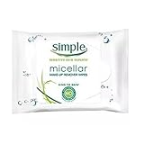 Simple Micellar Makeup Remover Wipes 25 Count (2 Pack)