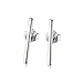 Minimalist 925 Sterling Silver Stud Earrings Modern Bar Geometric Design (Rhodium Flashed)