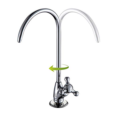KAIYING Reverse Osmosis Faucet, RO Water Faucet Kitchen Bar Sink Drinking Water Filter Faucet Commercial Filtered Water Faucet Fits most Water Filtration System, Chrome Finish, 1/4-Inch Tube