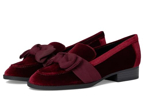 Bandolino Womens Lindio Burgundy Velvet 6 Medium