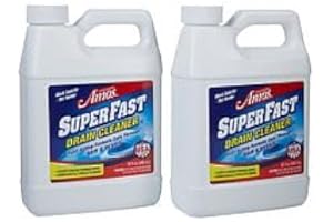 2 Pack Professor Amos Superfast Drain Cleaner Clears Clogs in Minutes Dissolves Hair, Grease & Grime Superfast!