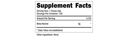 Nutricost Beta Alanine Powder 300 Grams - 3 Grams Per Serving