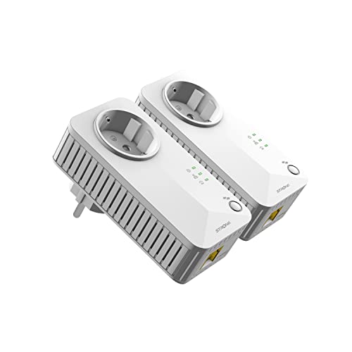 Strong Powerline 500 Kit 500 Mbit/S Ethernet/Lan Blanc 2 Pièce(S) - Adaptateurs Réseau Cpl (500 Mbit/S, Ieee 802.3,Ieee 802.3U, Fast Ethernet, 10,100 Mbit/S, Homeplug Av, 128-Bit Aes)