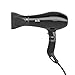 BERTA 1875W Ceramic Tourmaline Hair Dryer Negative Ionic Blow Dryer 2 Speed & 3 Heat Settings AC Motor with 4 professional Accessories(Black)