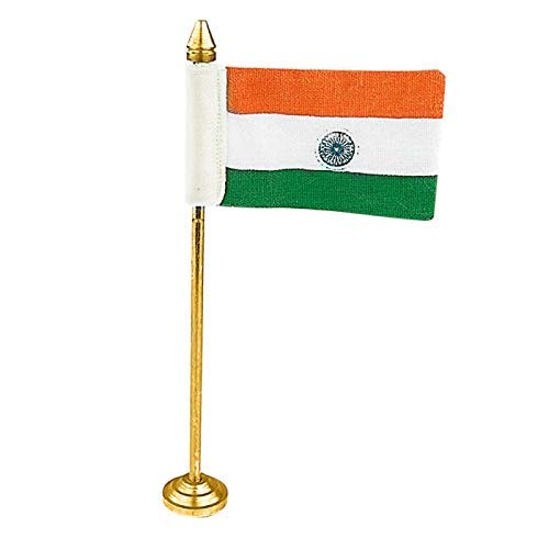 Instakart National Flag India In Khadi With Brass Stand Small Tricolor Buy Online In Faroe Islands At Faroe Desertcart Com Productid 139154357