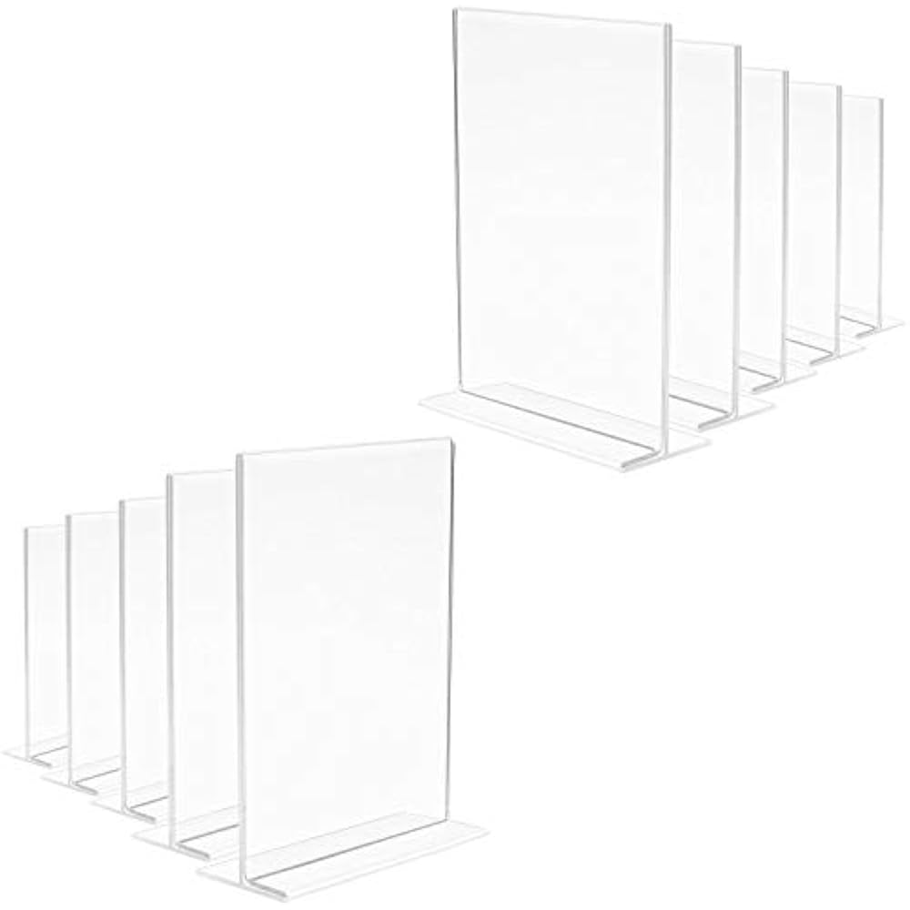 Acrylic Store Sign Holders Holders, MeetU 5x7 Vertical Ad Frame Double Sided T eBay