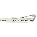 Coloryard 1pcs White Color USA Ship New Quick Release Neck Strap Lanyard Keychain Keyring Car Keys House Keys ID Badges Card For Lexus Design