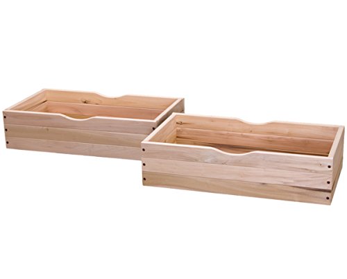 Amazon Com Rolling Under Bed Storage Drawer Set Of 2