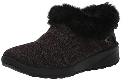 Ankle Boot Black Sweater Knit 