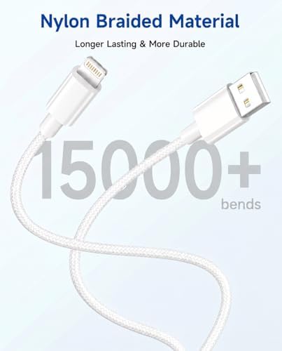 iPhone Ladekabel Lightning 3m 2Pack,[MFi Zertifiziert] Ladekabel iPhone lightning USB Schnellladekabel iphone USB Lightning Kabel 10ft/3m für Apple iPhone 14 13 12 11 Pro Max/Mini,XS X,8 7 6 Plus,iPad