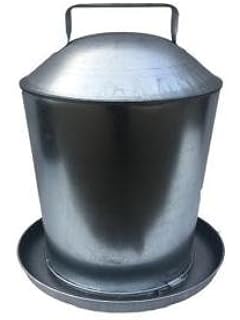 Parasene Genuine New Galvanised Metal Chicken Drinker Water