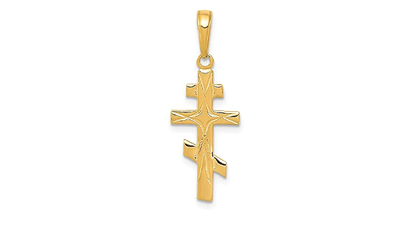 Solid 14k Yellow Gold Eastern Orthodox 